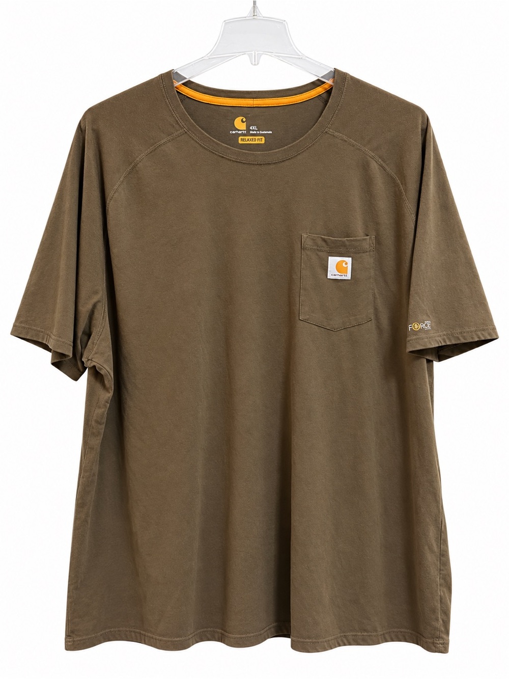 Carhartt Short-Sleeve Chest Pocket Tee in Olive Drab